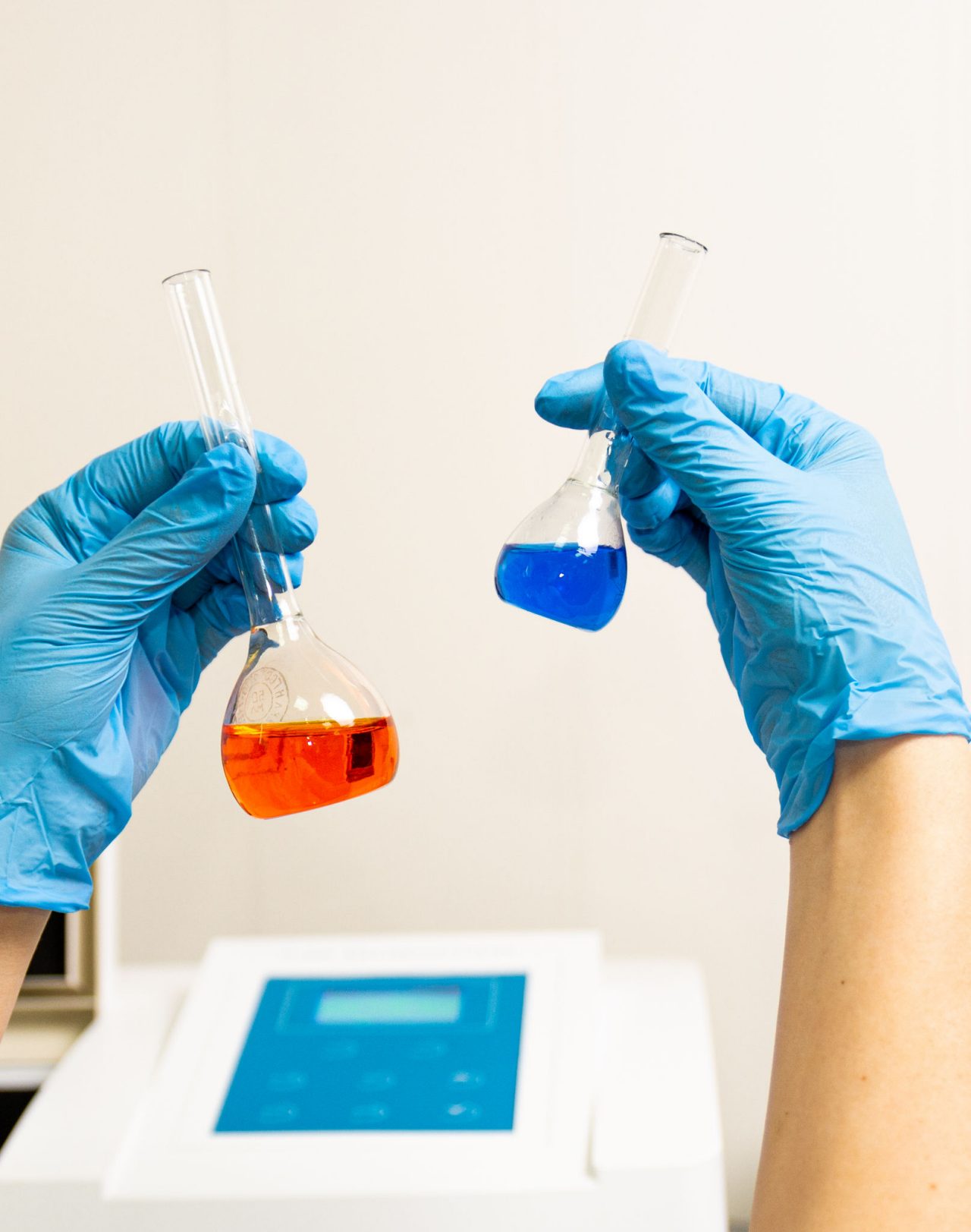 Preparation of the test solution for spectrophotometer