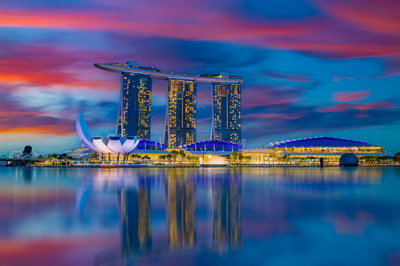 Singapore building and construction marina bay sands