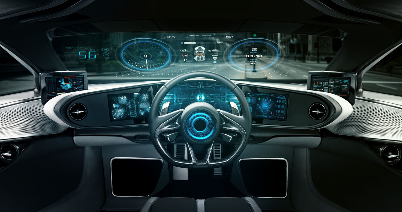 Dashboard of a car