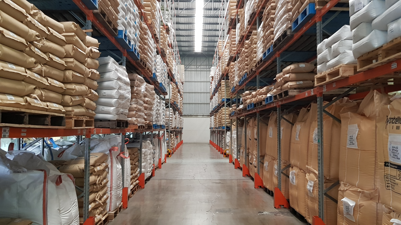 November 2018, Rayong Thailand. Chemical inventory in logistic provider warehouse in Rayong Thailand. inventory is supporting automotive and chemical business in Thailand.; Shutterstock ID 1231166713; purchase_order: GDS; job: ; client: ; other: 