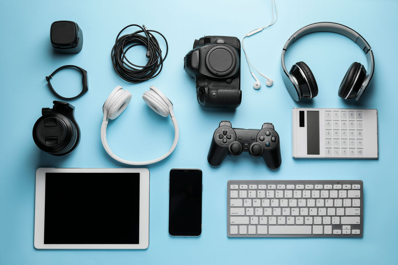 Different modern devices on color background; Shutterstock ID 1901756158; purchase_order: POL Website_Electrical and electronics; job: ; client: ; other:
1901756158