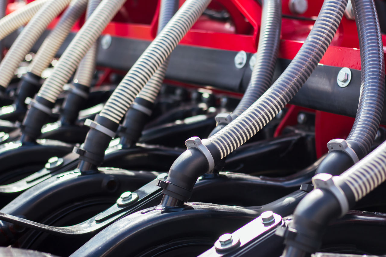 Details from agricultural machinery. close-up; Shutterstock ID 1425381257; purchase_order: OPP Website & Media; job: ; client: ; other: 
