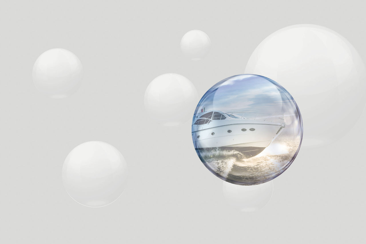 Boat in an Omyasphere bubble