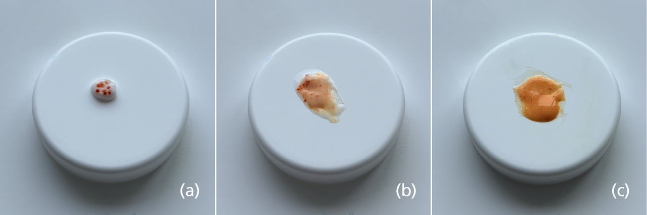 Omya Cosmospheres in simulated skin application