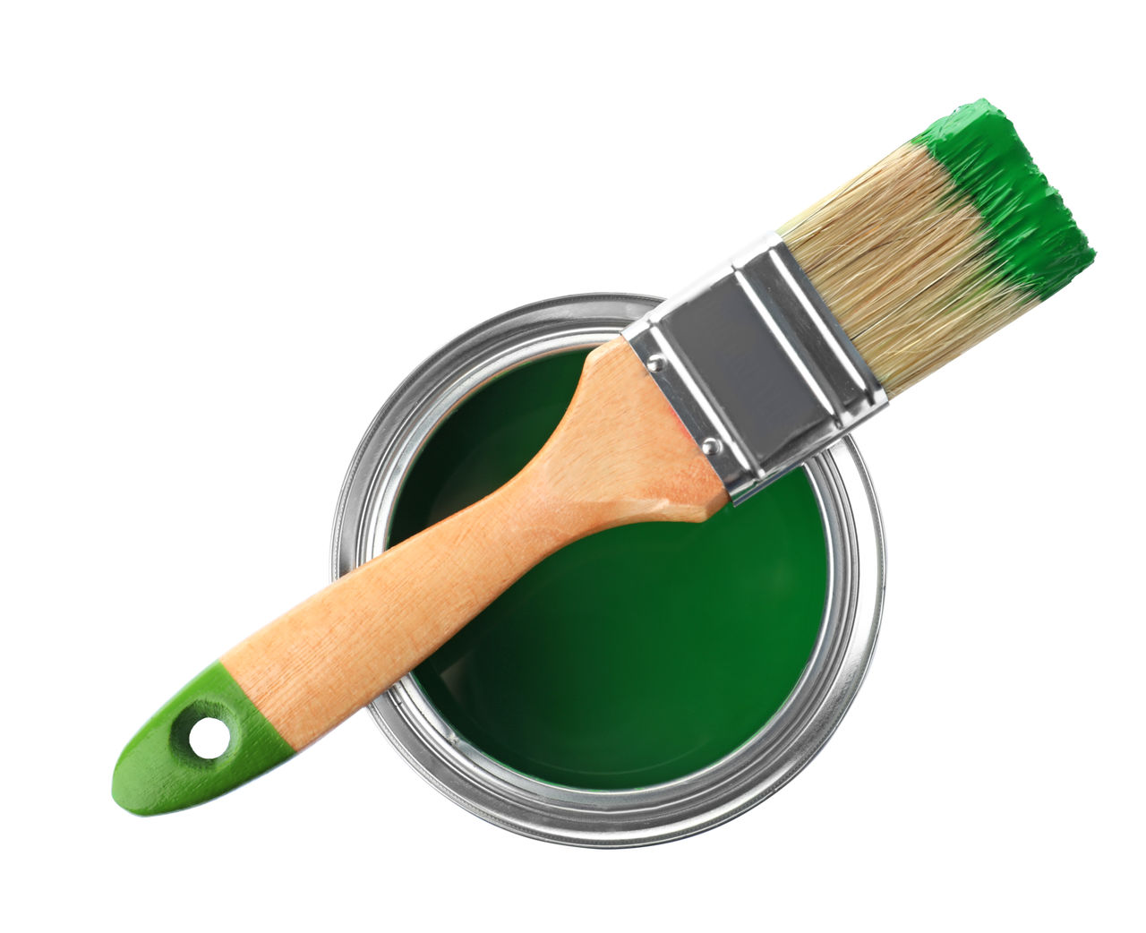Paint can and brush on white background, top view; Shutterstock ID 1293322108; purchase_order: CON; job: ; client: ; other:
1293322108