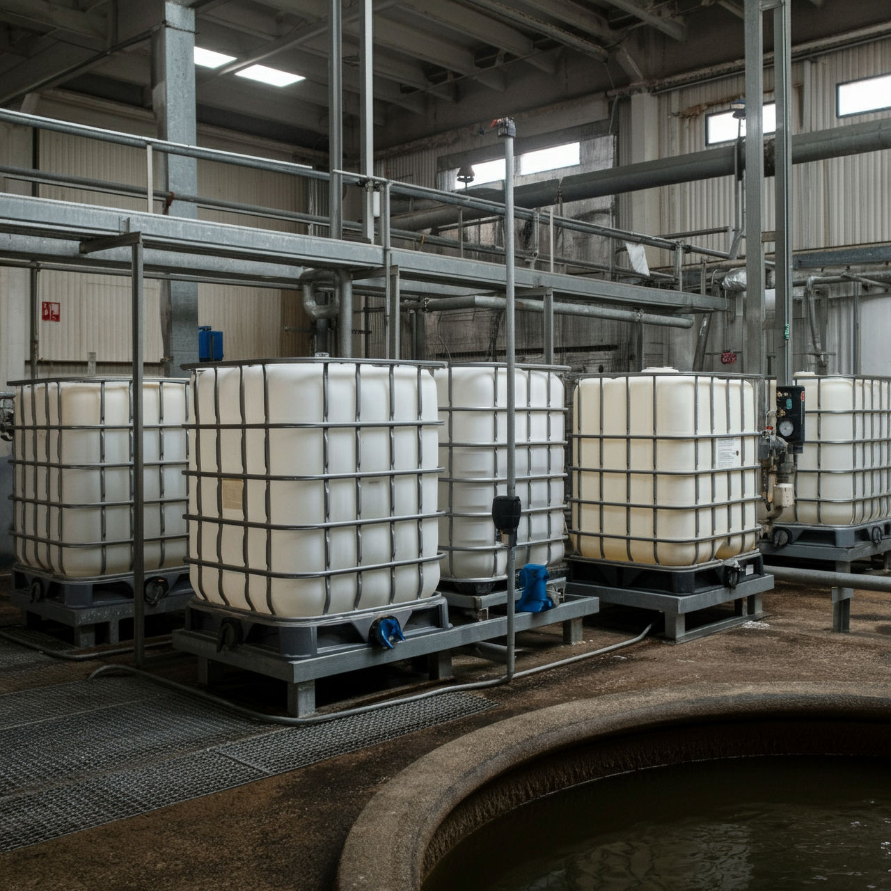 IBC inside a municipal wastewater treatment plant realistic photography; Shutterstock ID 2515813303; purchase_order: CES; job: ; client: ; other: ; is_generated: true
2515813303